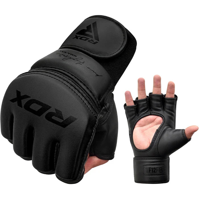 RDX GGR F-12 PLUS MMA Grappling Gloves#color_black