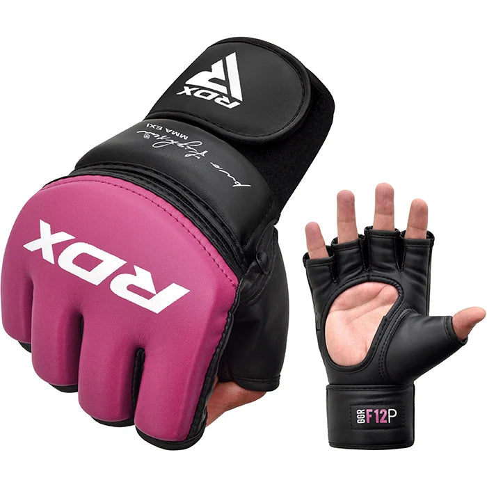 RDX GGR F-12 PLUS MMA Grappling Gloves Pink