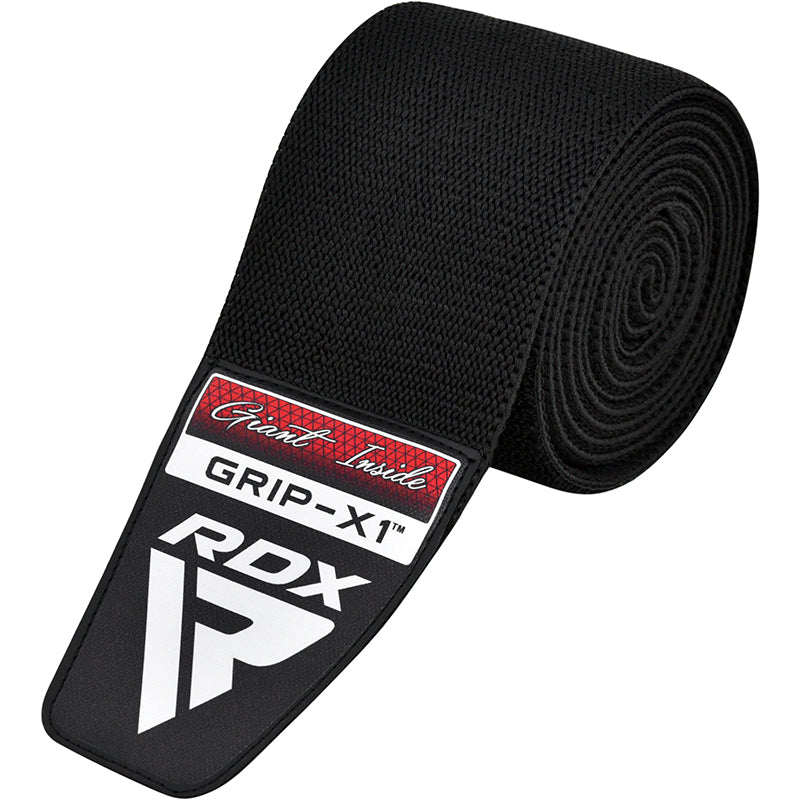 RDX K1 IPL & USPA APPROVED KNEE WRAPS FOR POWER & WEIGHT LIFTING GYM WORKOUTS OEKO-TEX® Standard 100 certified#color_black