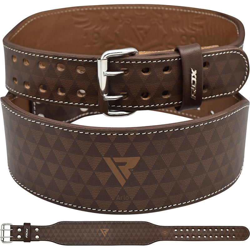 RDX ARLO 4 Inch Weightlifting Belt #color_tan