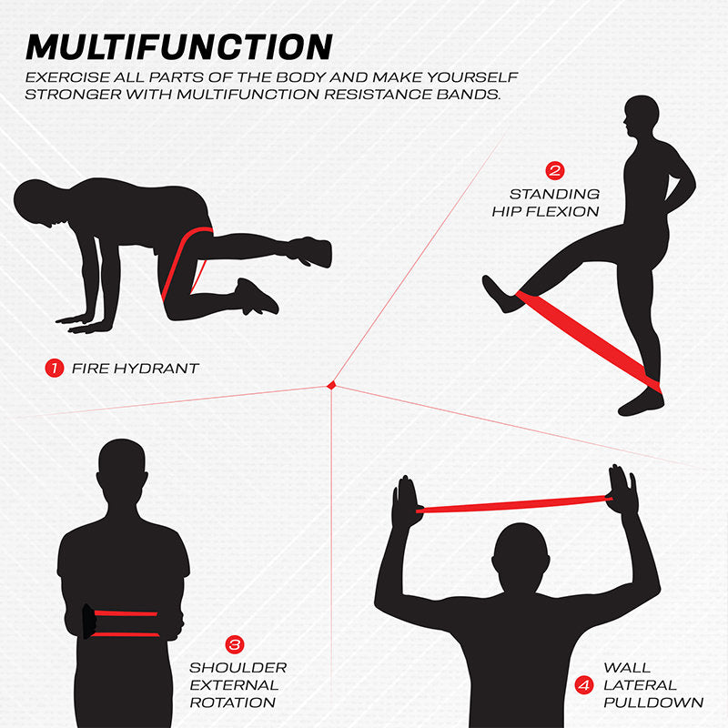 Elastici Fitness Tessuto Fasce Di Resistenza Per Gambe E Sedere, Set Di Fasce Per Esercizi Elastici In Tessuto Fitness - Foto 12