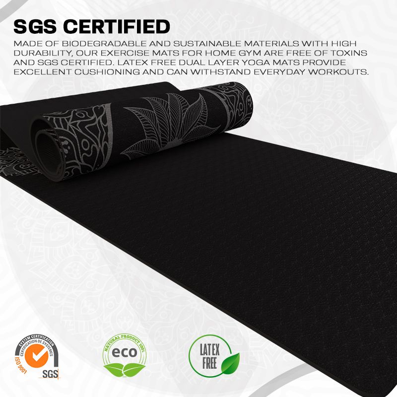 RDX D5 6mm 4-in-1 TPE Yoga Mat Set