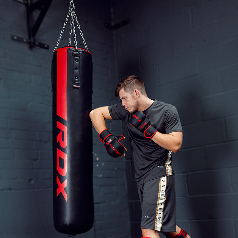 RDX F6 4ft / 5ft 2-in-1 KARA Training Punching Bag Set#color_red