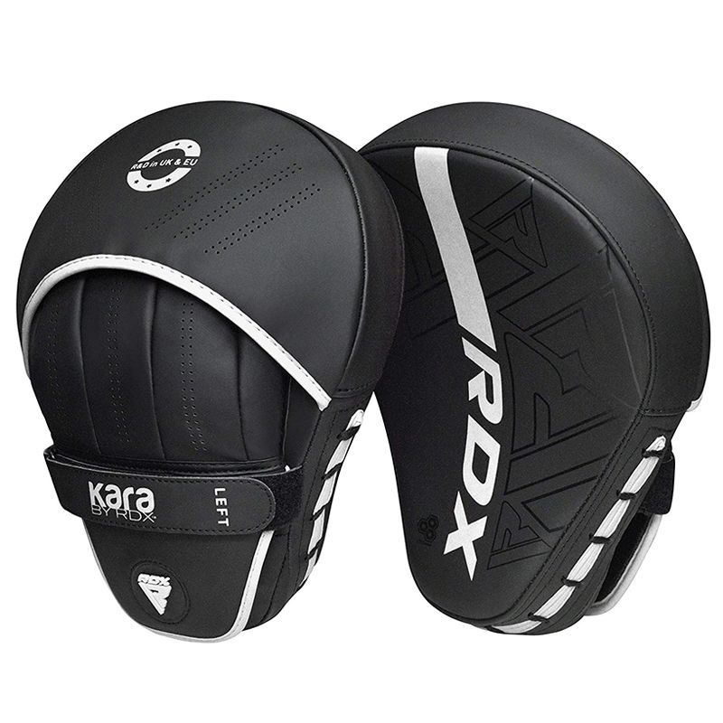 RDX F6 Kids 6oz KARA Boxing Gloves & Focus Pads#color_white