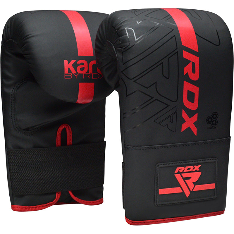 RDX F6 KARA Bag Gloves 4oz Black#color_red