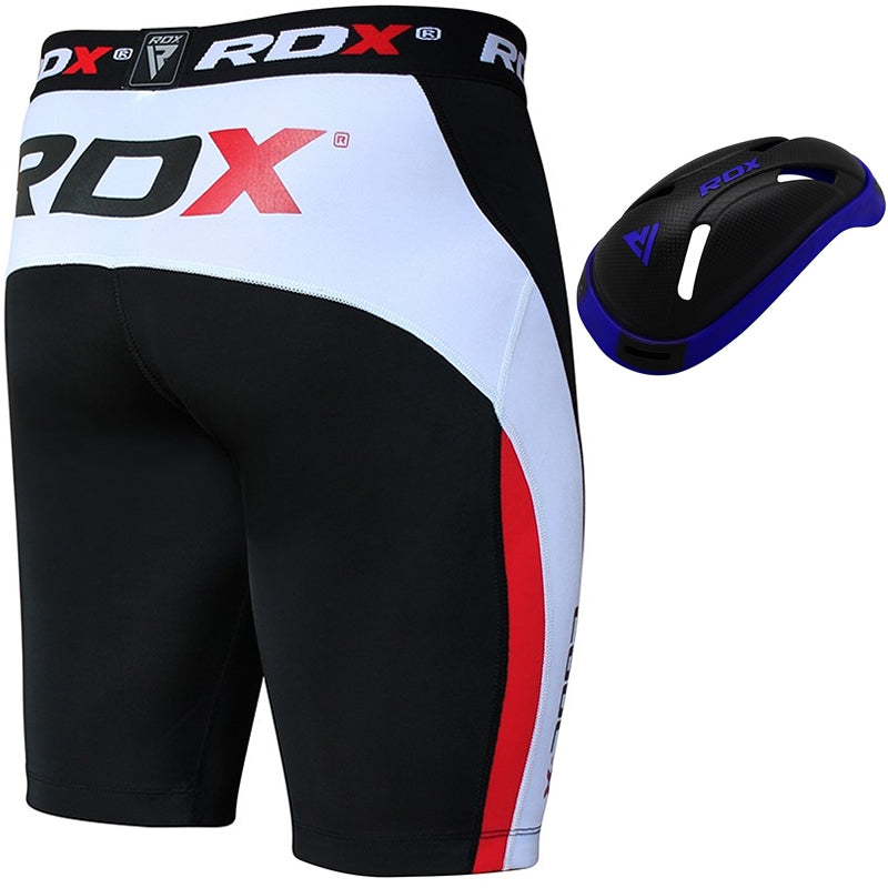 RDX MB Compression Shorts with Groin Cup#color_blue