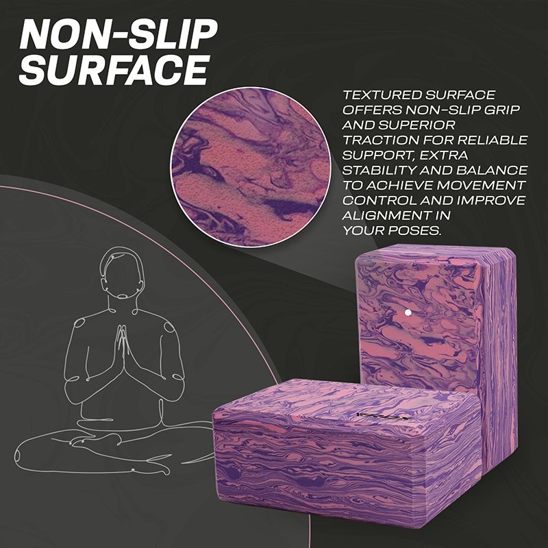 RDX PP EVA Foam High Density Non-Slips Yoga Block