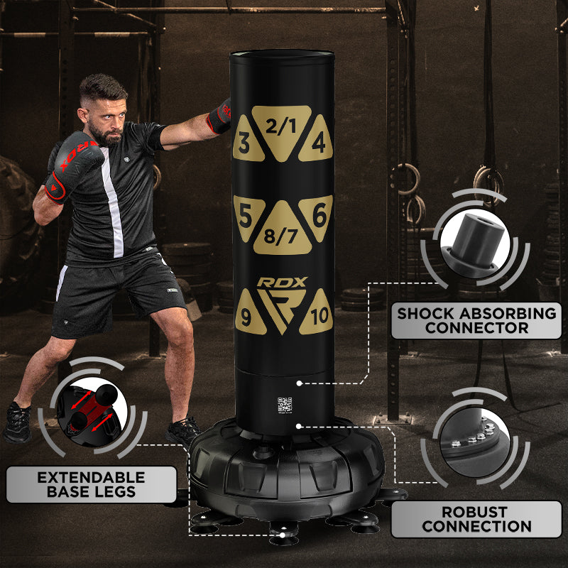 RDX FREE-STANDING ADULT PUNCH BAG TARGET MEDIUM BAG 5FT#color_golden