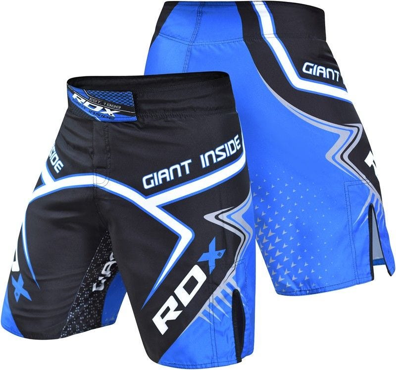 RDX R7 Giant Inside Large Blue Polyester MMA Shorts    