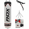 RDX F1 White Punch Bag With Gloves & Wall Bracket