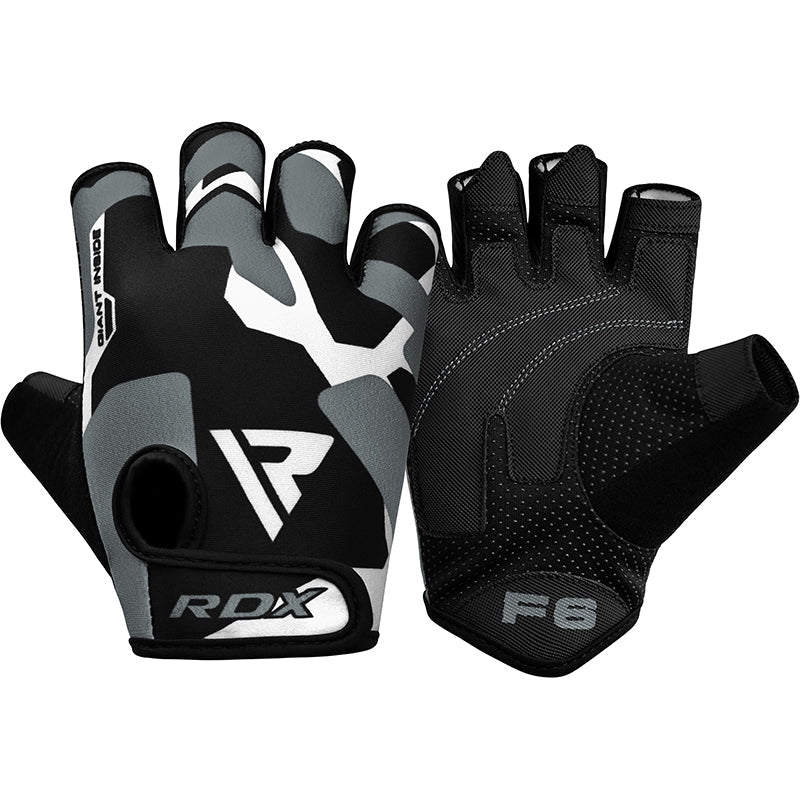 RDX F6 Fitness Gym Gloves#color_grey