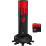 RDX F9 6FT  ADULTS FREE STANDING PUNCH BAG WITH BAG MITTS FOR TRAINING & WORKOUT SET#color_red