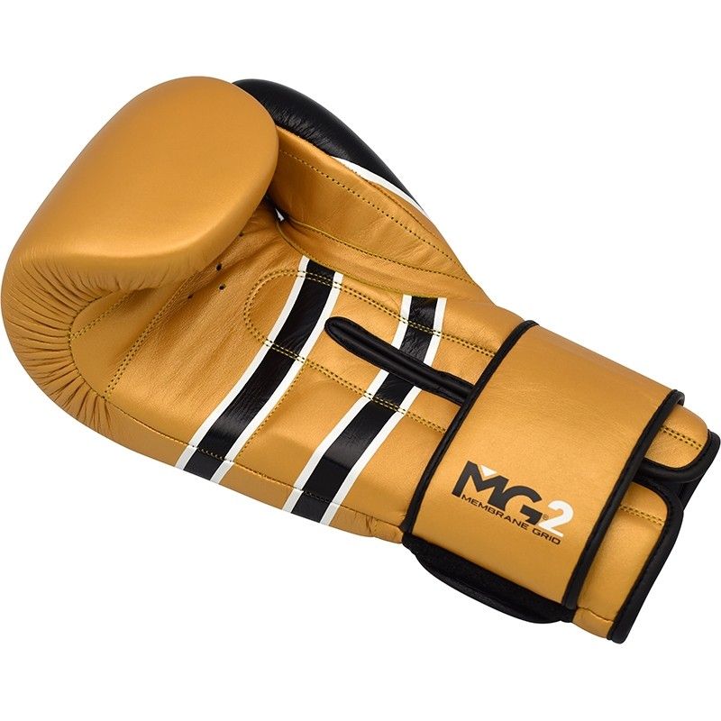 RDX S7 Bazooka Leather Boxing Sparring Gloves#color_golden