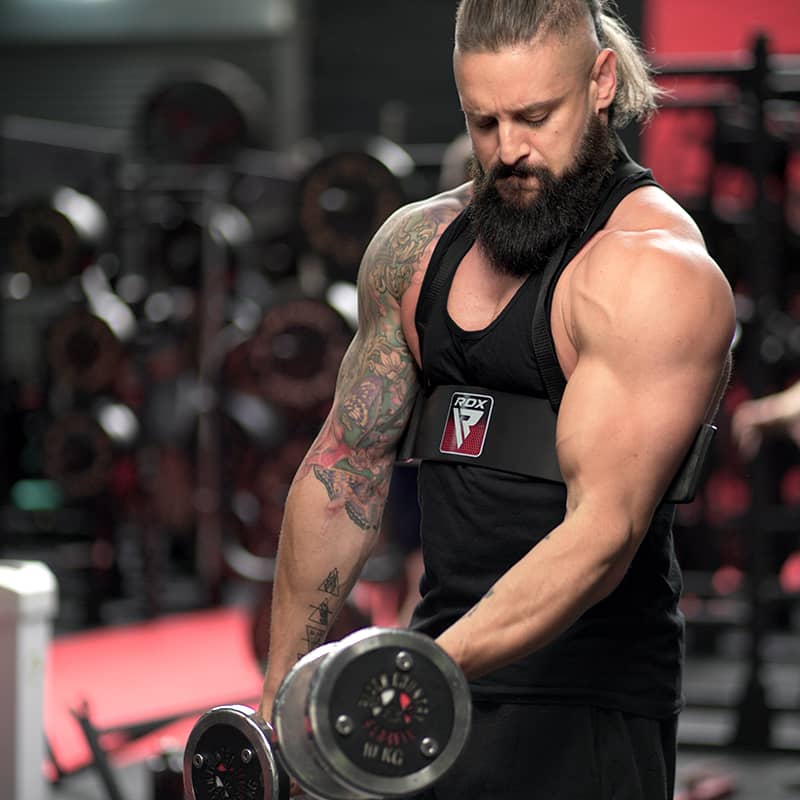 RDX T2 Arm Blaster for Biceps Curl#color_black