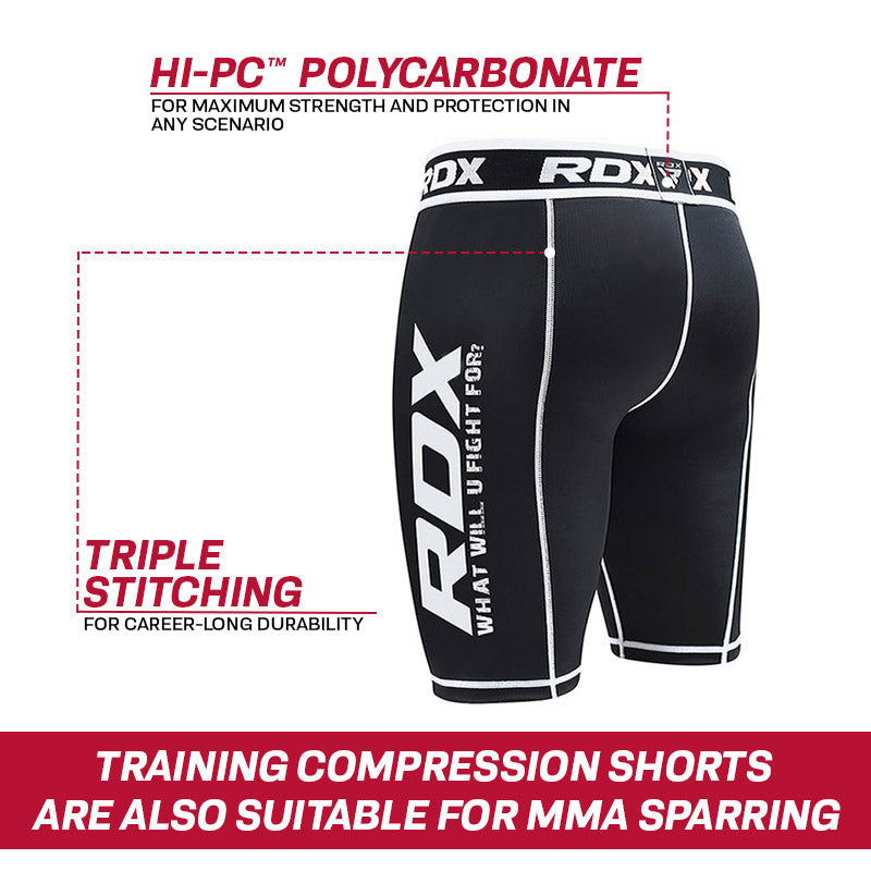 RDX X14 Compression Shorts with Groin Guard#color_red