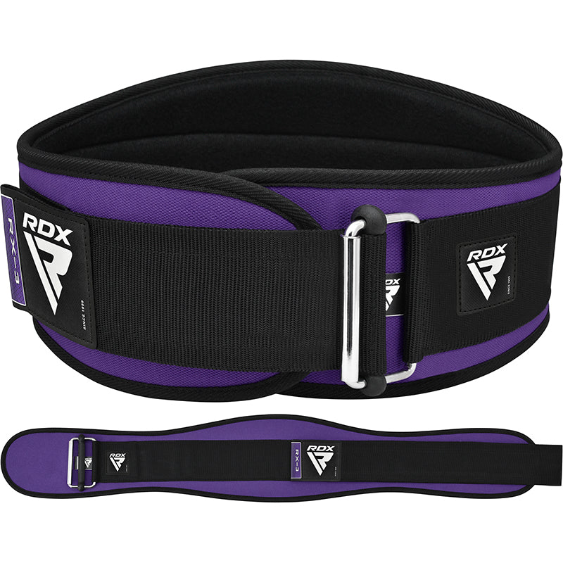 RDX X3 6 INCH Weightlifting Neoprene Gym Belt for Women#color_purple