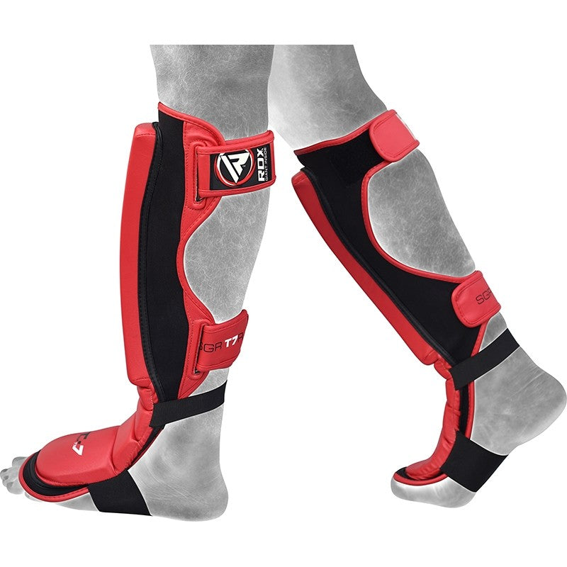 RDX T7 Red Shin Instep Guards