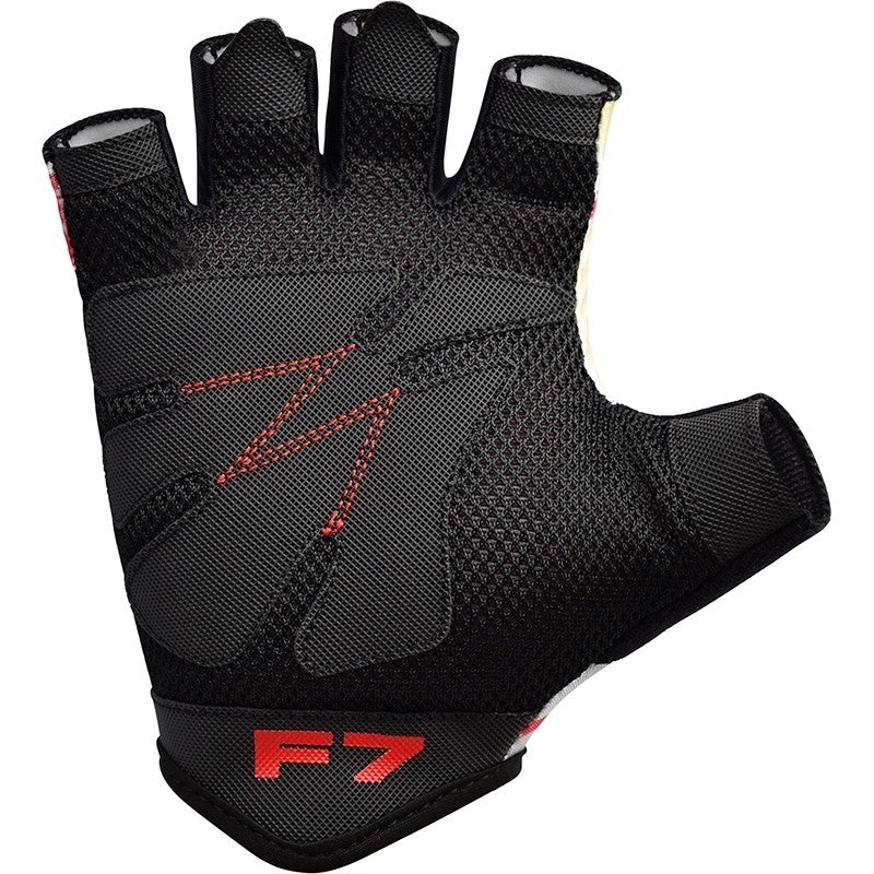 RDX F7 Gants de Musculation et W15 Sangles