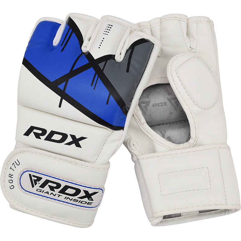 RDX T7 Ego MMA Grappling Gloves#color_blue