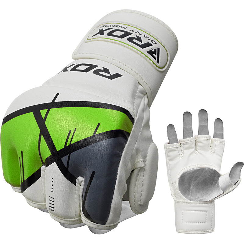 RDX T7 Ego MMA Grappling Gloves#color_green