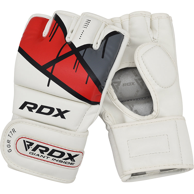 RDX T7 Ego MMA Grappling Gloves#color_red